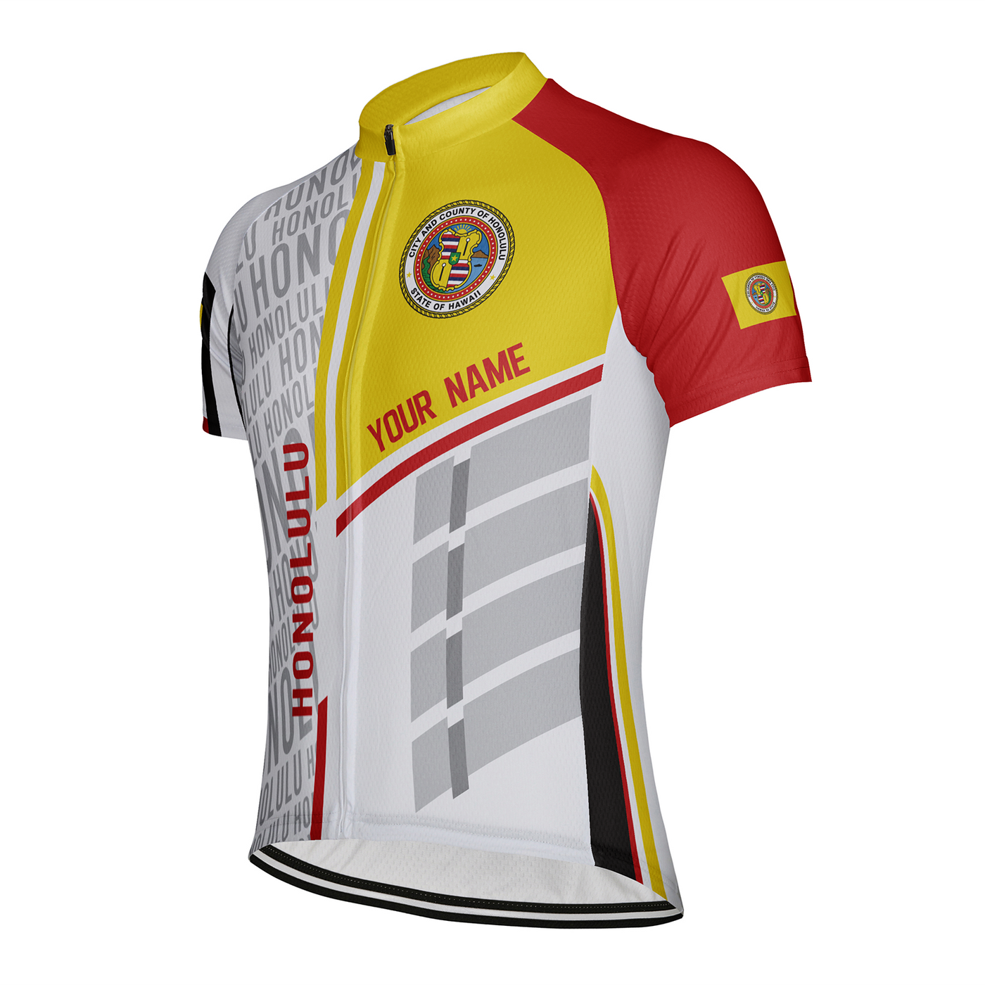 Customized Honolulu Men's Cycling Jersey Short Sleeve