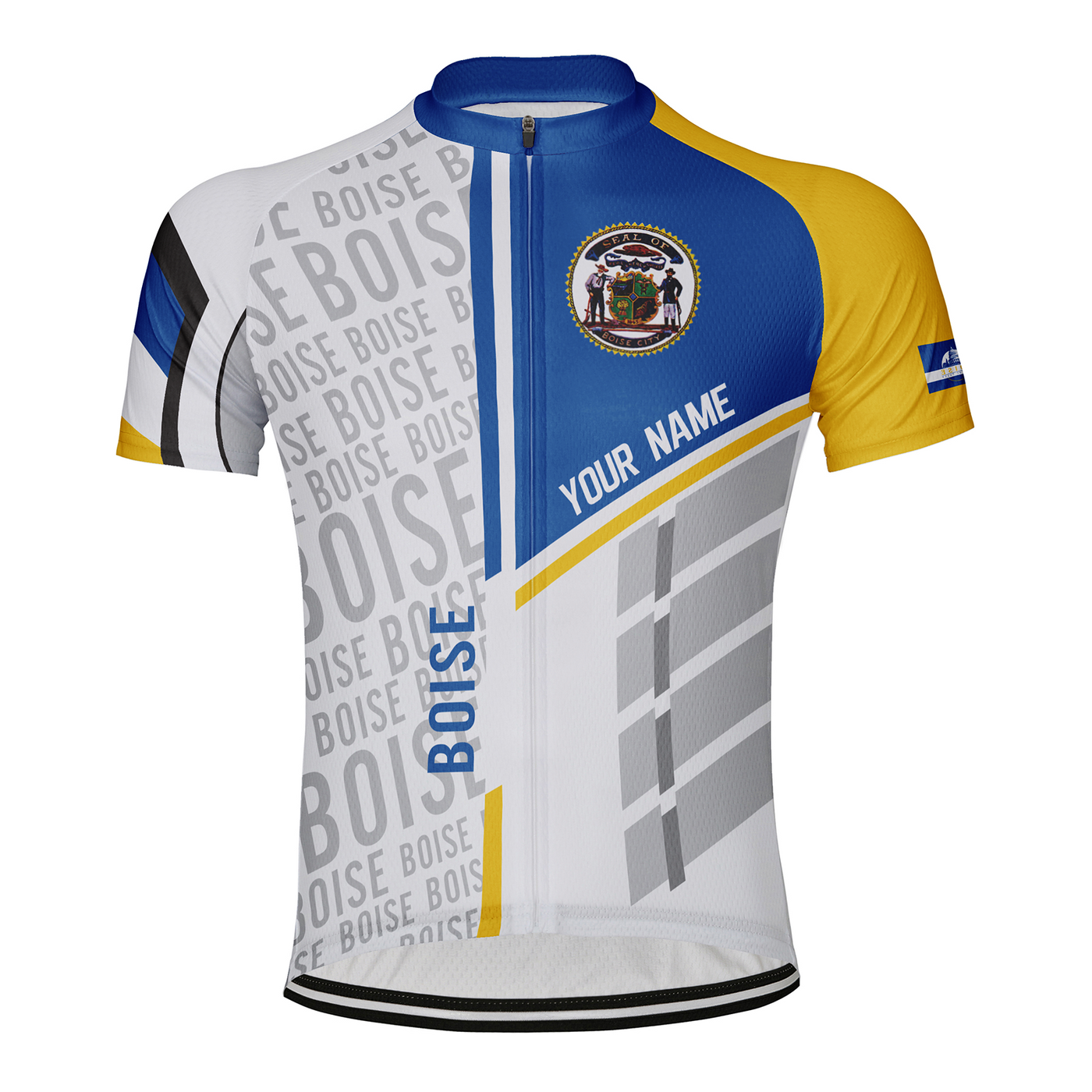 Customized Boise Men's Cycling Jersey Short Sleeve