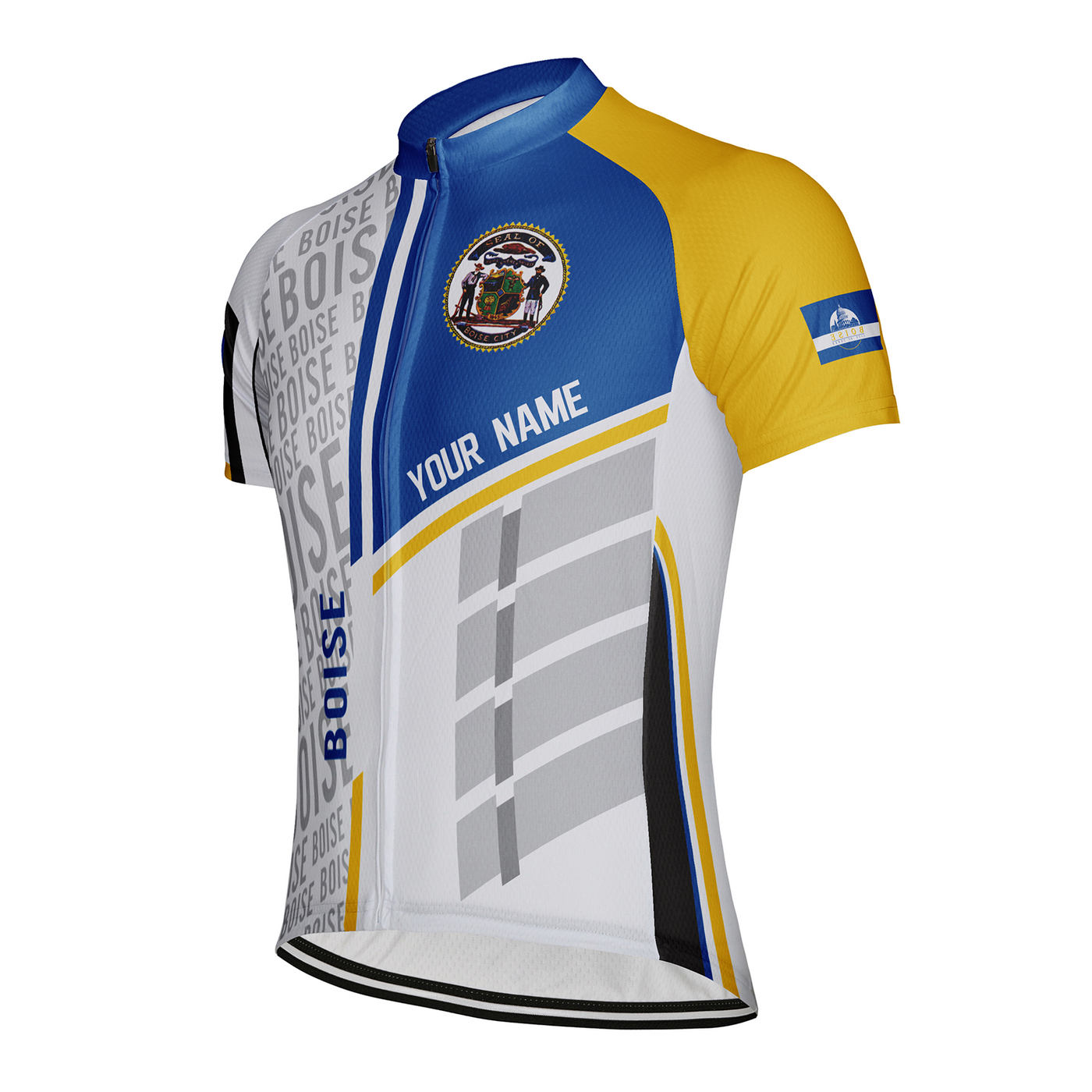 Customized Boise Men's Cycling Jersey Short Sleeve