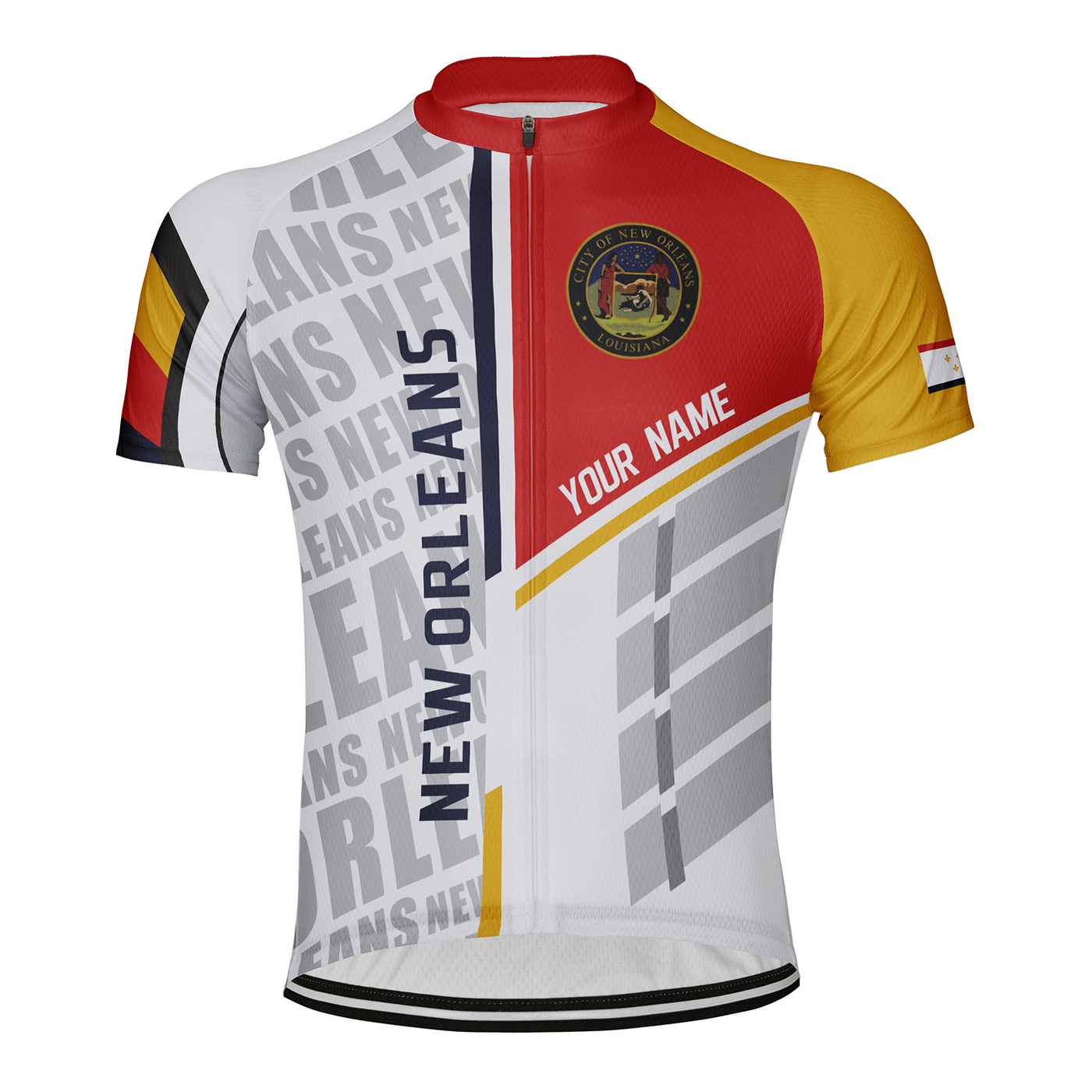 Customized New Orleans Men's Cycling Jersey Short Sleeve