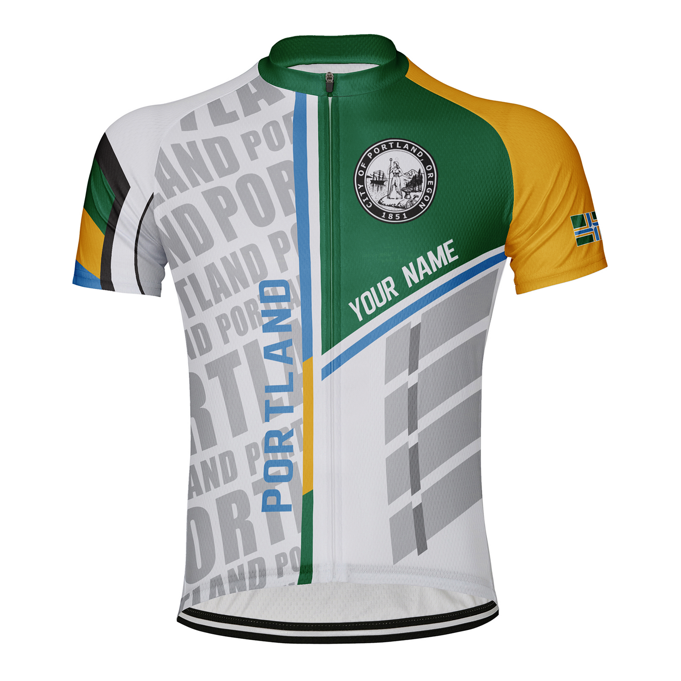Customized Portland Men's Cycling Jersey Short Sleeve