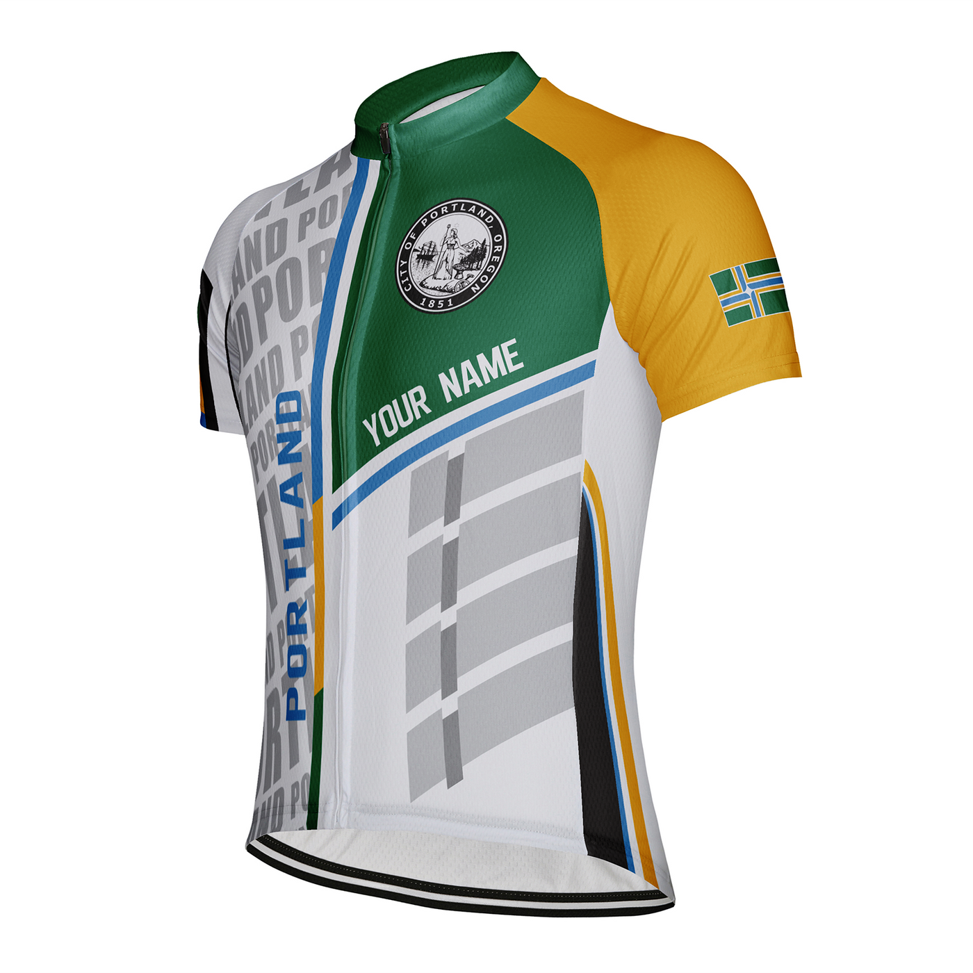 Customized Portland Men's Cycling Jersey Short Sleeve