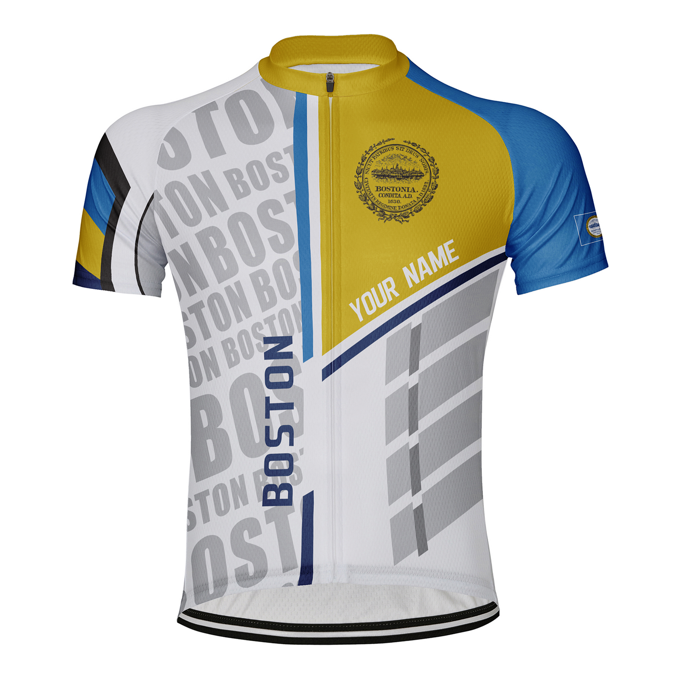 Customized Boston Men's Cycling Jersey Short Sleeve