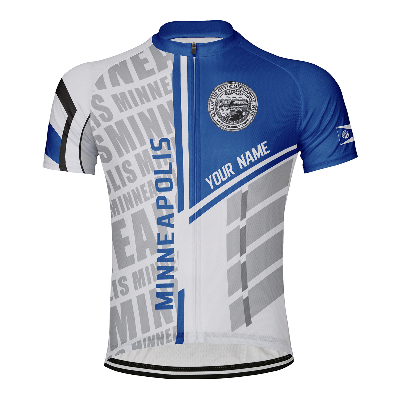 Customized Minneapolis Men's Cycling Jersey Short Sleeve
