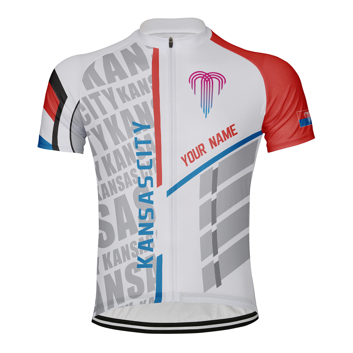 Customized Kansas City Men's Cycling Jersey Short Sleeve