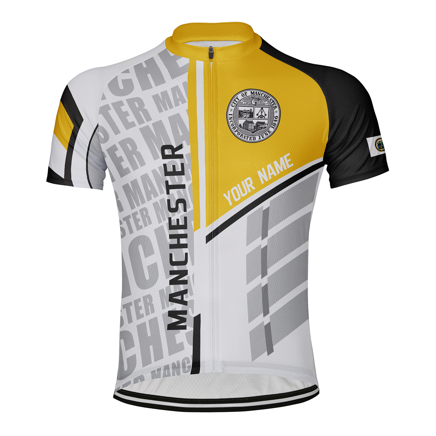 Customized Manchester Men's Cycling Jersey Short Sleeve