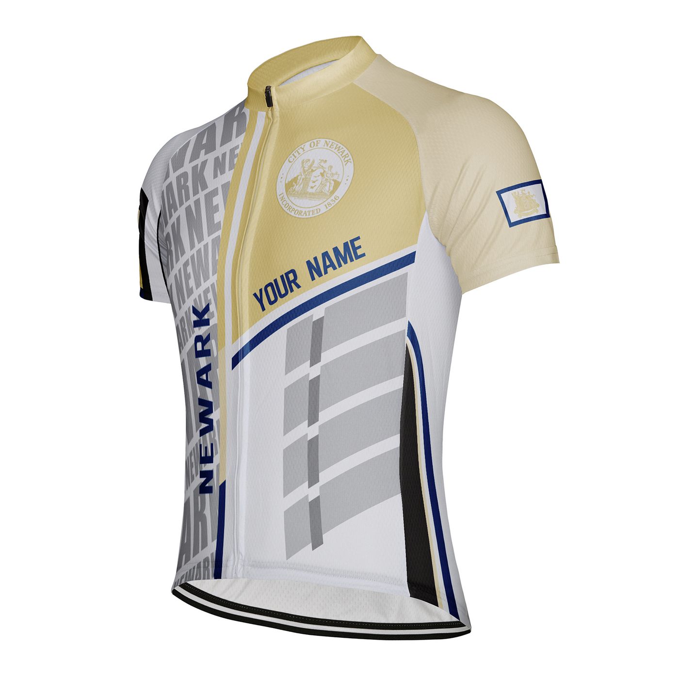 Customized Newark Men's Cycling Jersey Short Sleeve