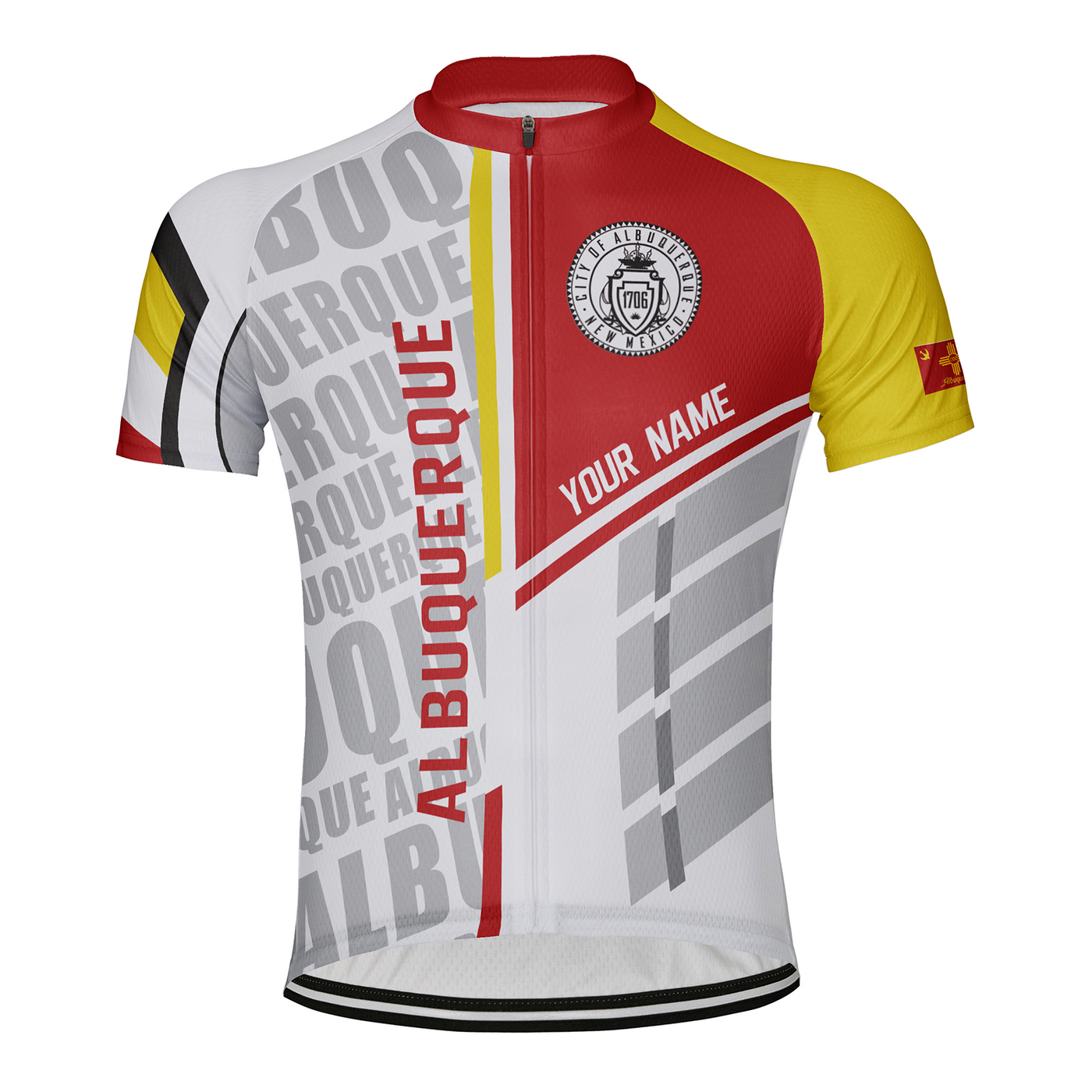Customized Albuquerque Men's Cycling Jersey Short Sleeve