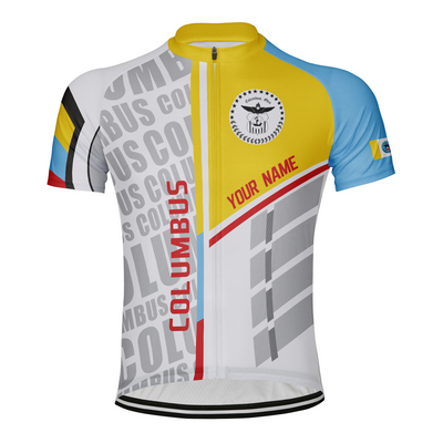 Customized Columbus Men's Cycling Jersey Short Sleeve