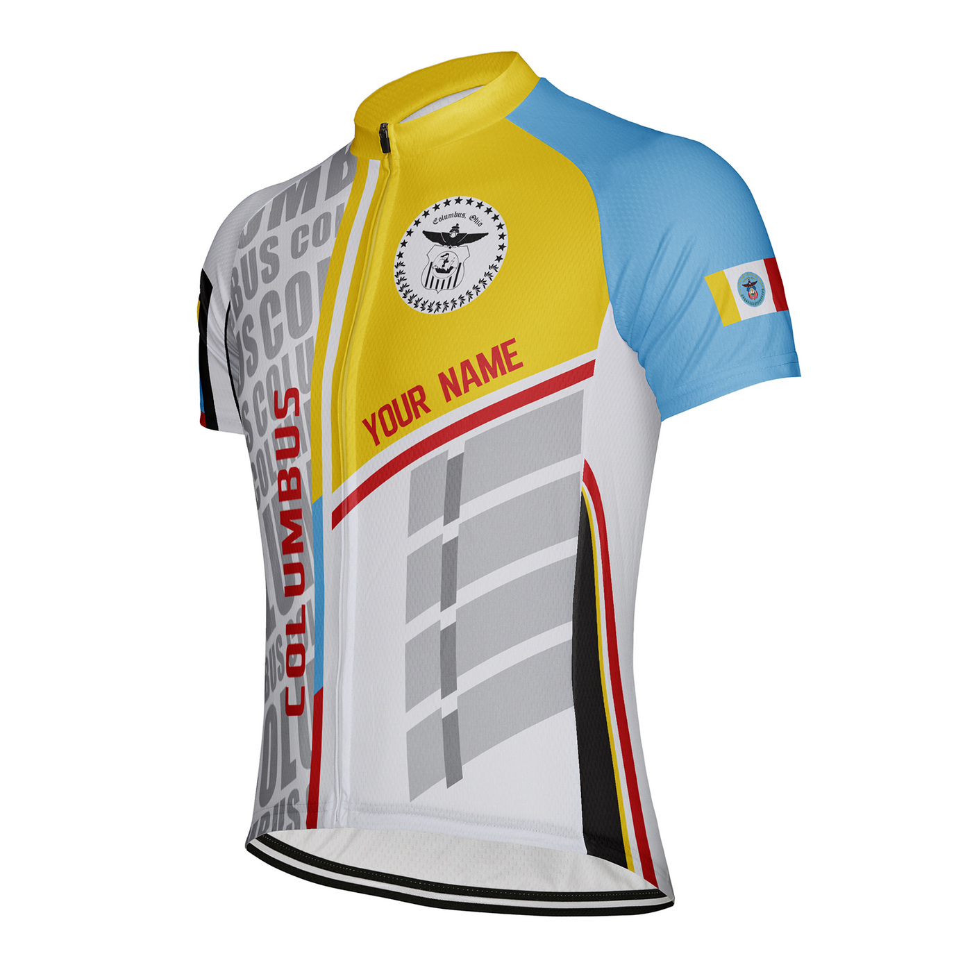 Customized Columbus Men's Cycling Jersey Short Sleeve
