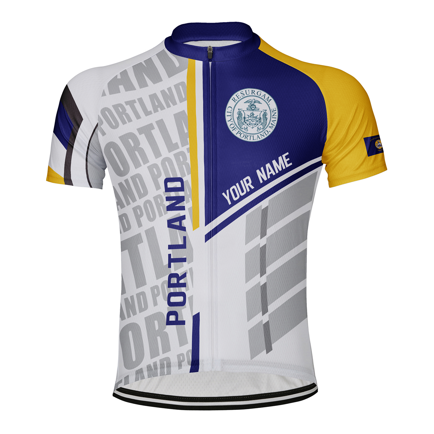 Customized Portland Men's Cycling Jersey Short Sleeve
