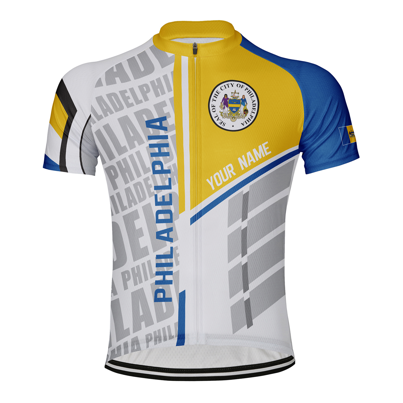 Customized Philadelphia Men's Cycling Jersey Short Sleeve