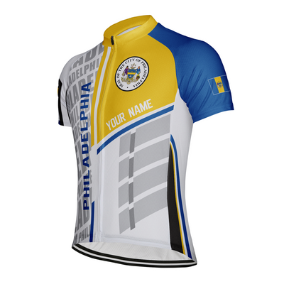 Customized Philadelphia Men's Cycling Jersey Short Sleeve