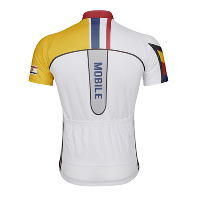 Customized Mobile Men's Cycling Jersey Short Sleeve