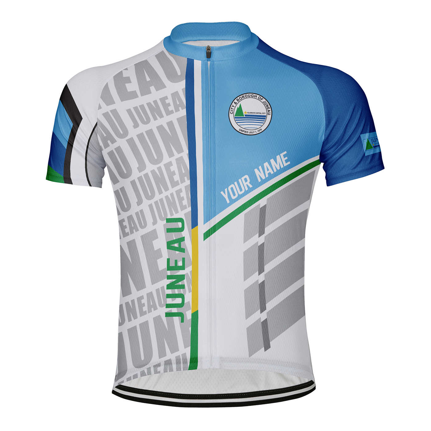 Customized Juneau Men's Cycling Jersey Short Sleeve