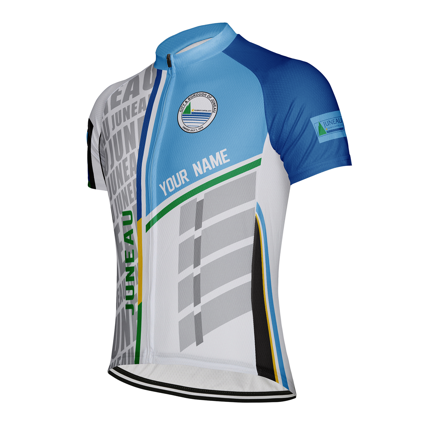 Customized Juneau Men's Cycling Jersey Short Sleeve