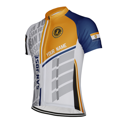 Customized San José Men's Cycling Jersey Short Sleeve