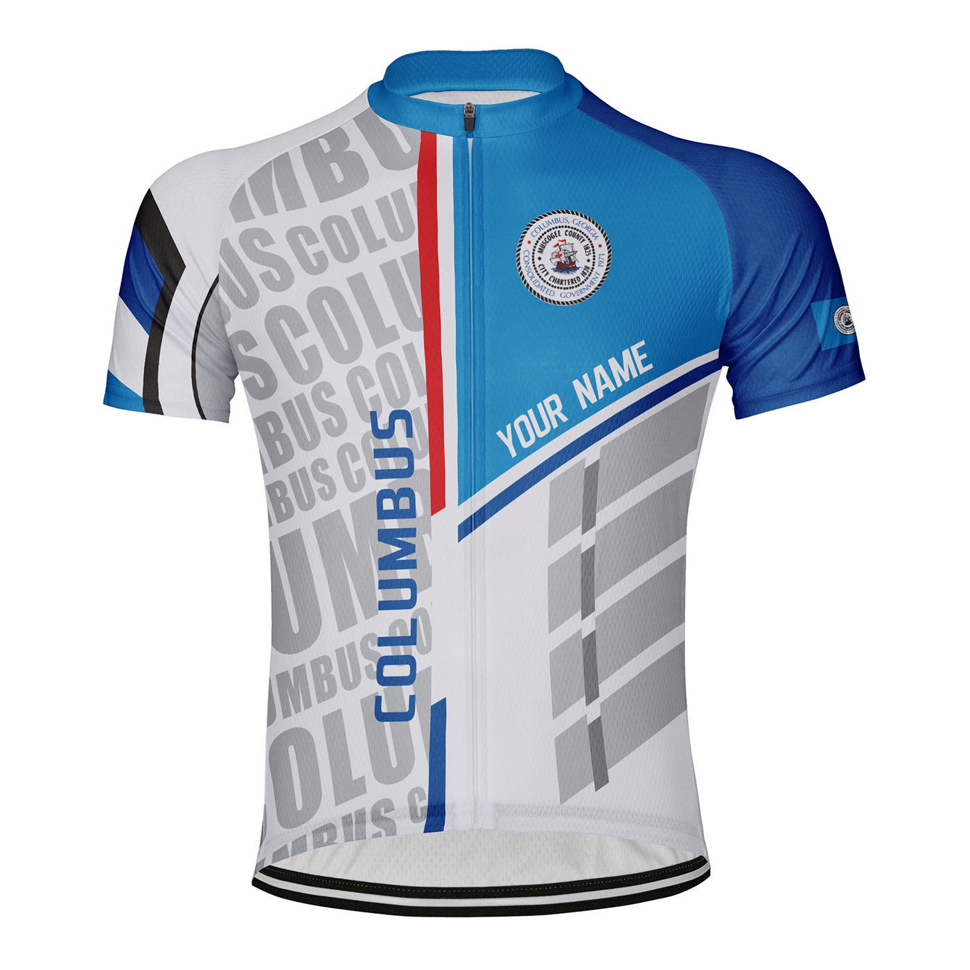 Customized Columbus Men's Cycling Jersey Short Sleeve