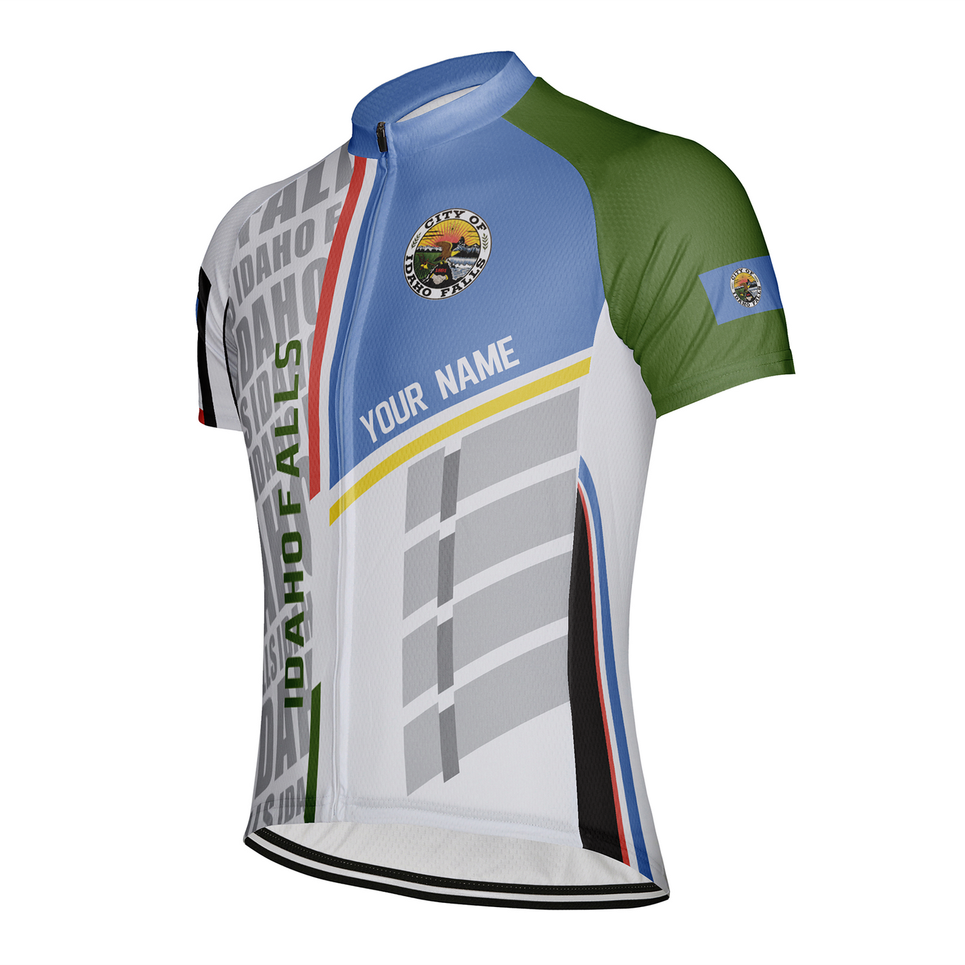 Customized Idaho Falls Men's Cycling Jersey Short Sleeve