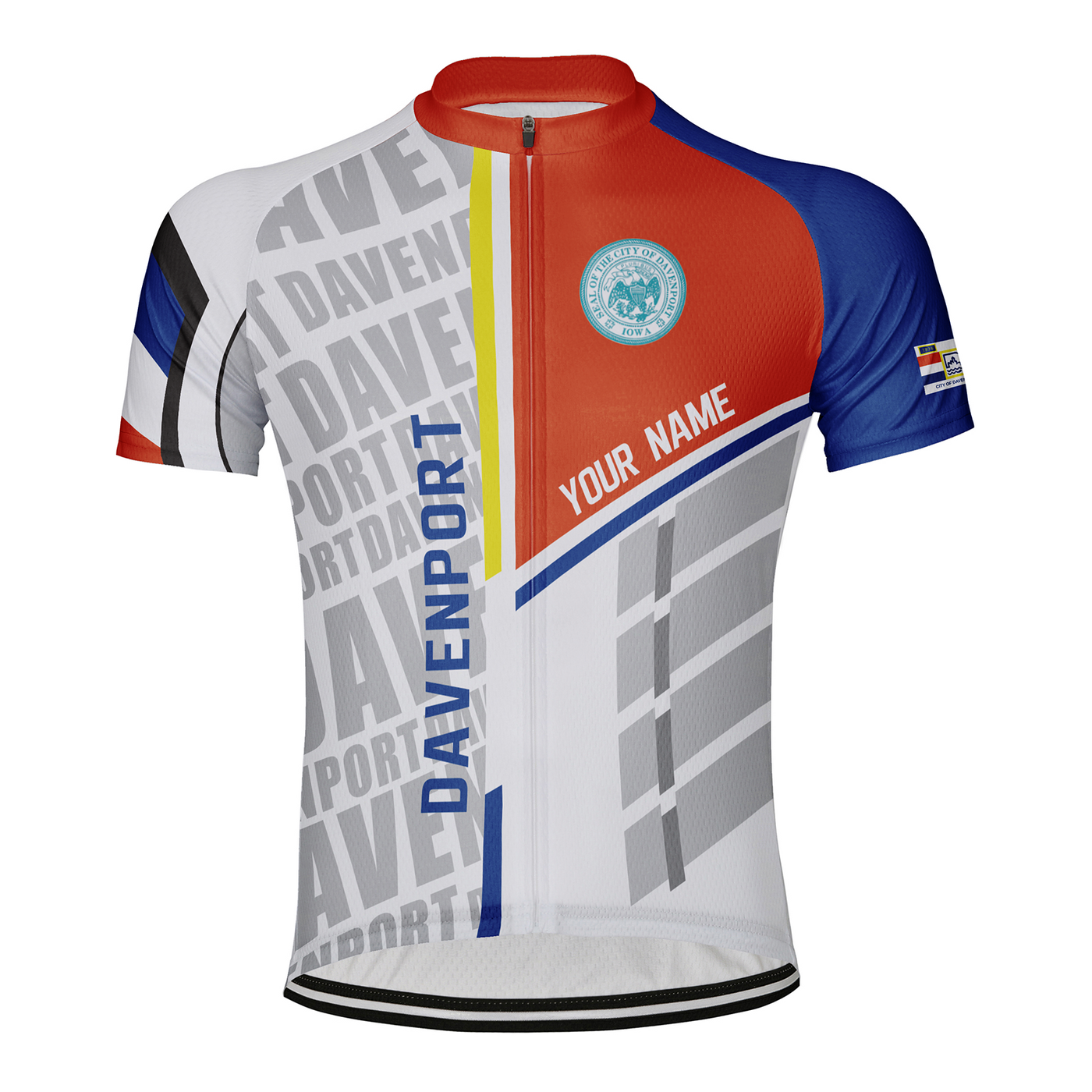 Customized Davenport Men's Cycling Jersey Short Sleeve