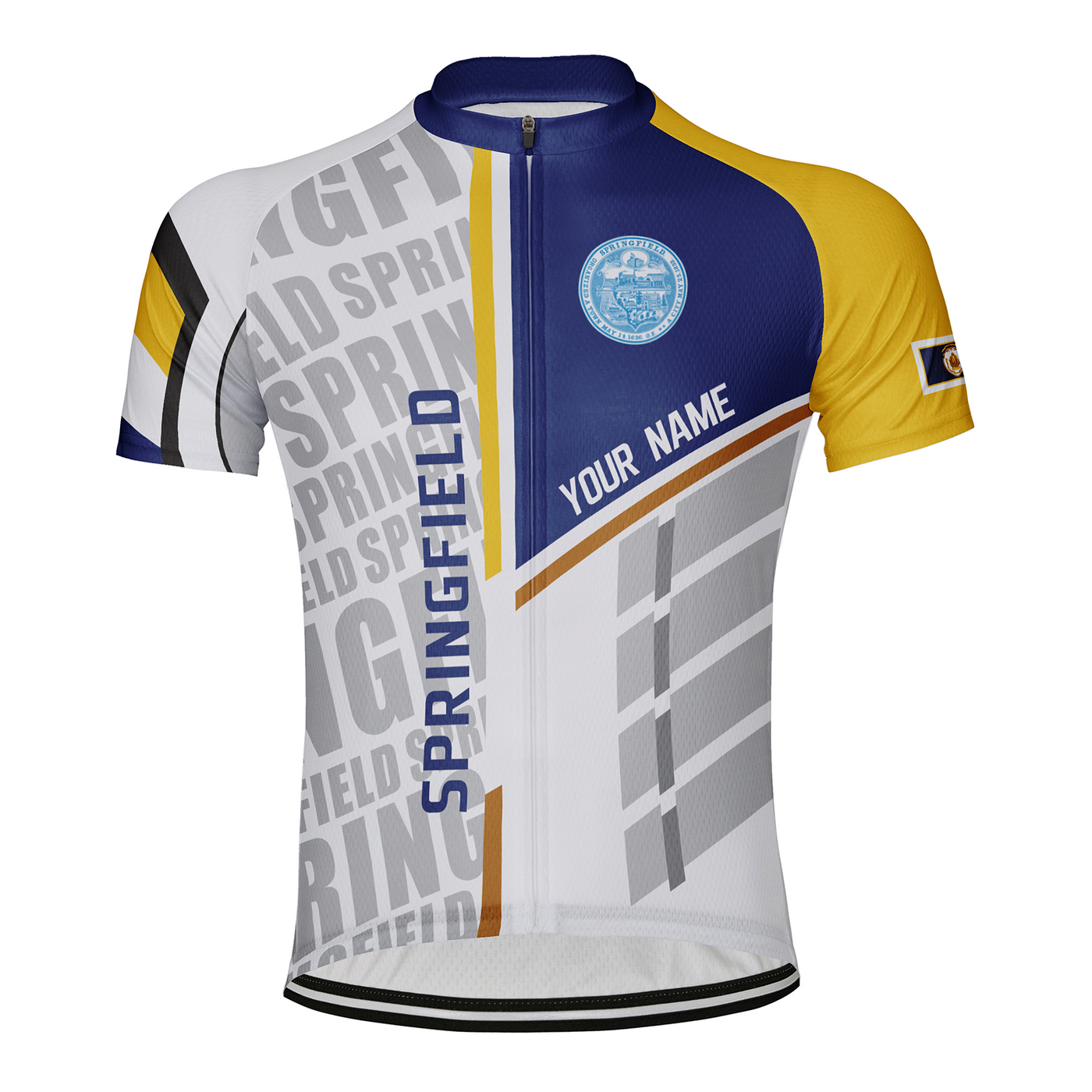 Customized Springfield Men's Cycling Jersey Short Sleeve