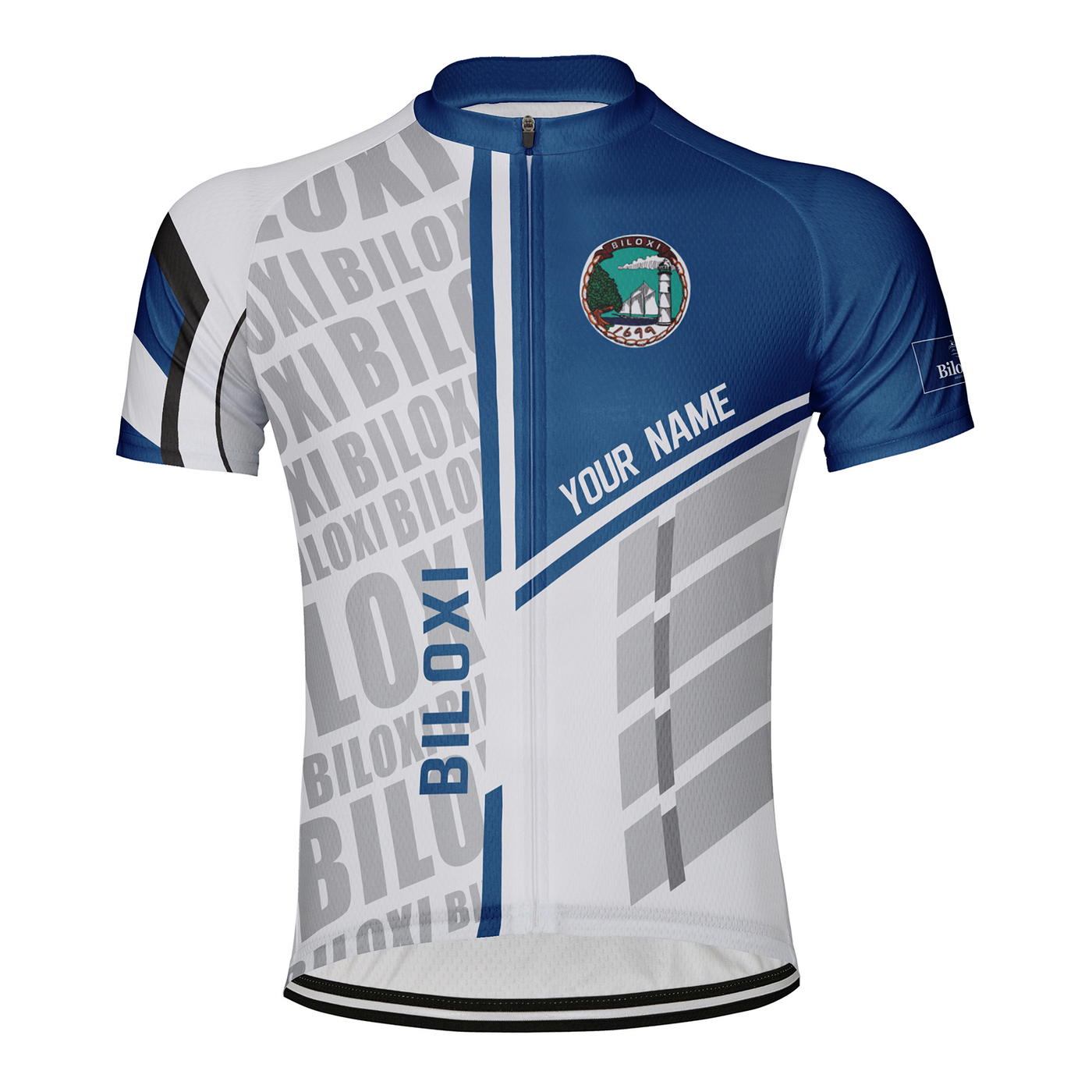Customized Biloxi Men's Cycling Jersey Short Sleeve