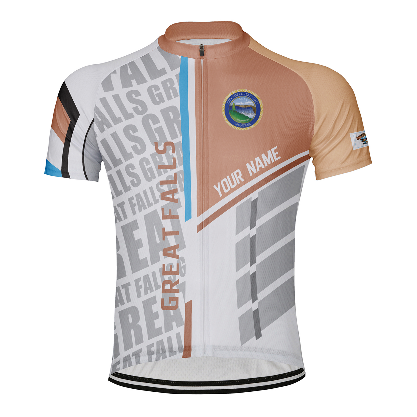 Customized Great Falls Men's Cycling Jersey Short Sleeve