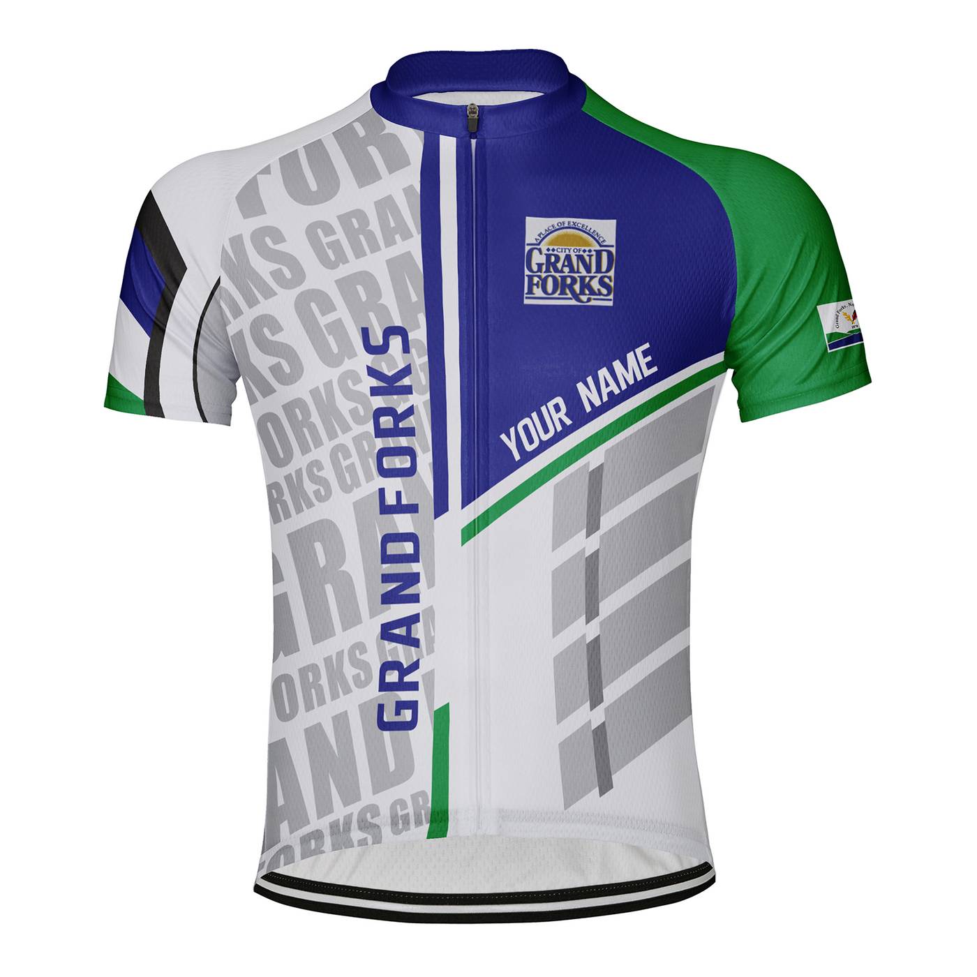 Customized Grand Forks Men's Cycling Jersey Short Sleeve