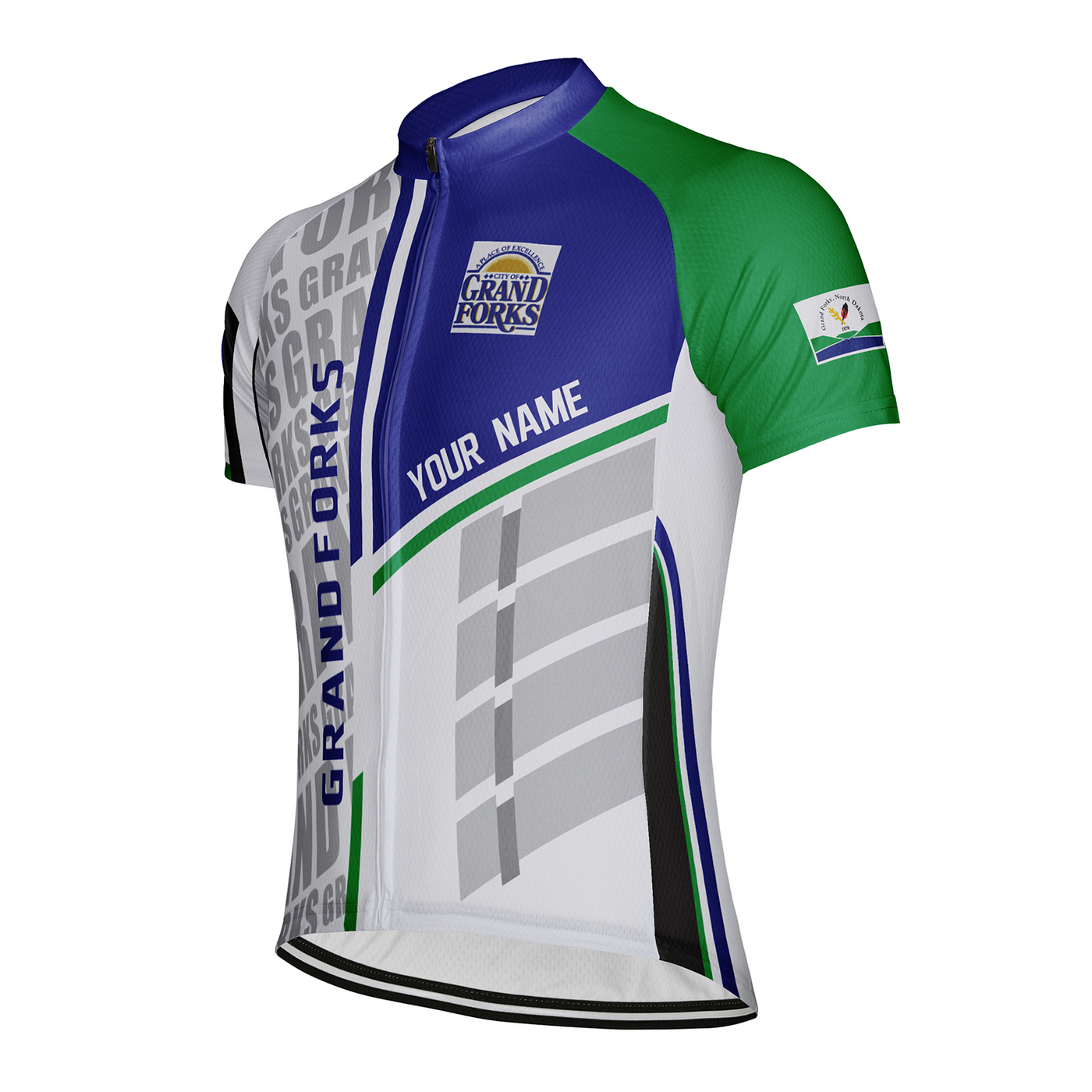 Customized Grand Forks Men's Cycling Jersey Short Sleeve