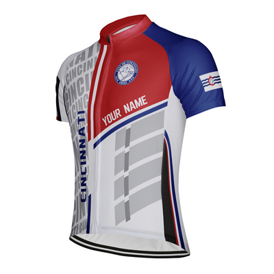 Customized Cincinnati Men's Cycling Jersey Short Sleeve