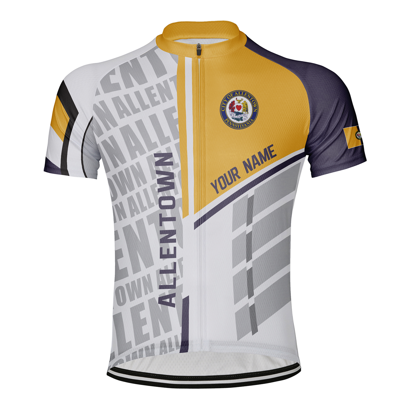 Customized Allentown Men's Cycling Jersey Short Sleeve