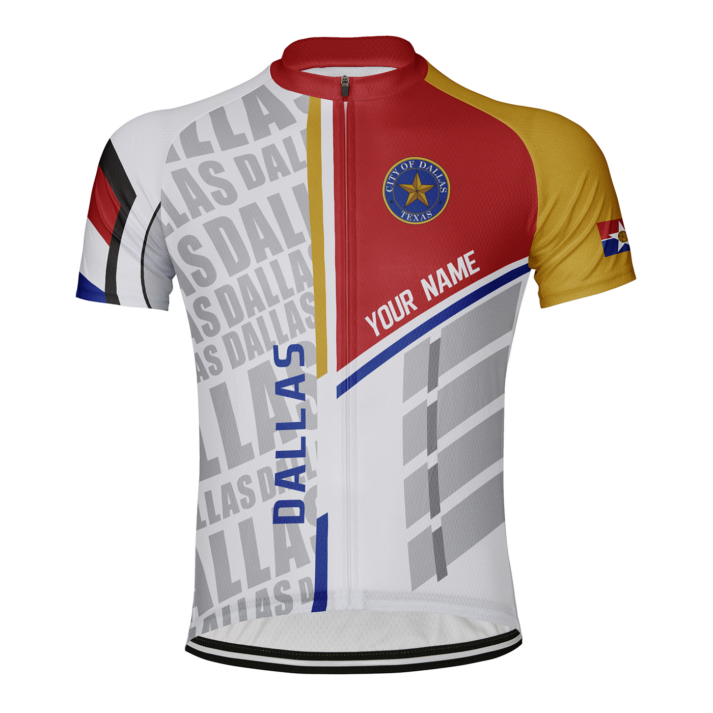 Customized Dallas Men's Cycling Jersey Short Sleeve