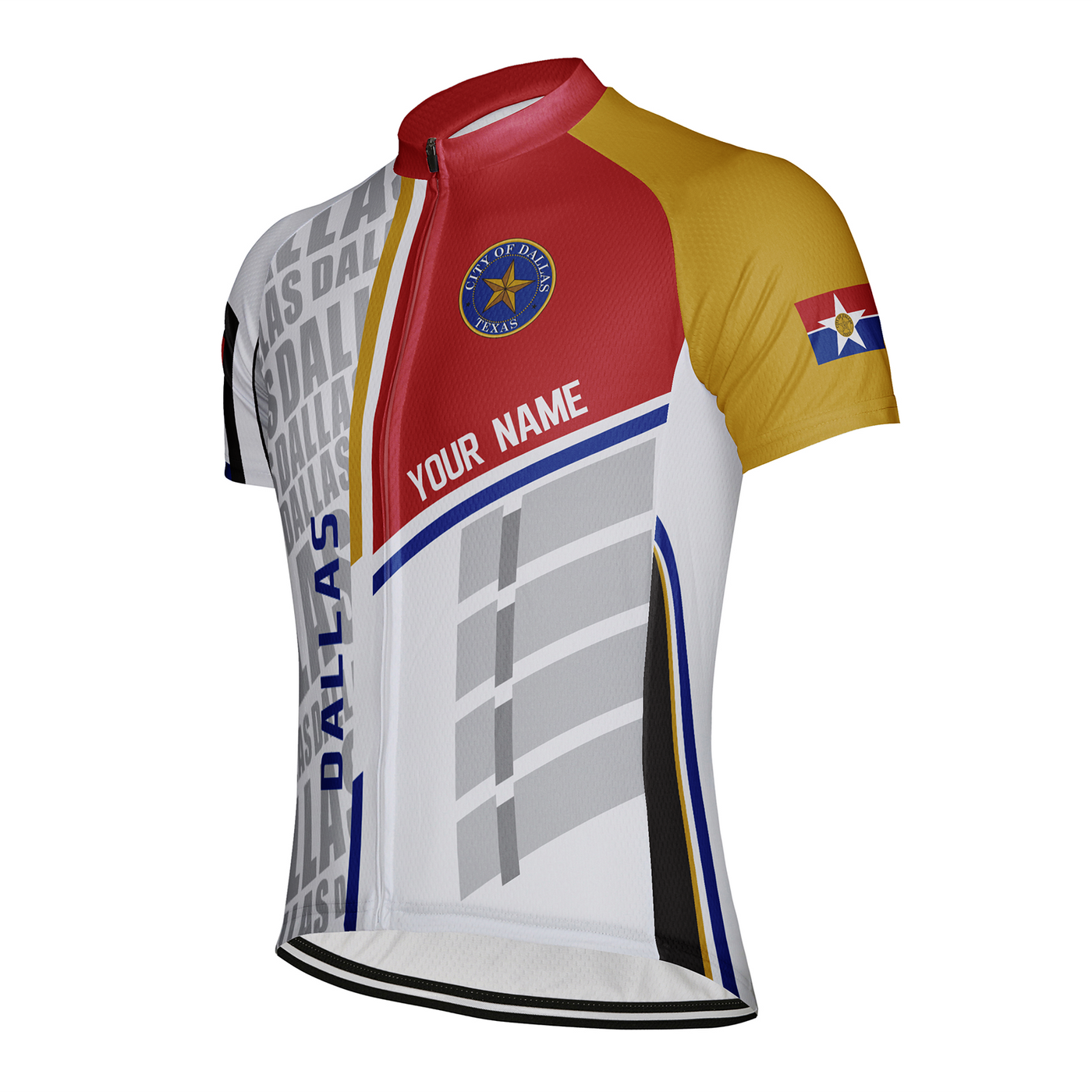 Customized Dallas Men's Cycling Jersey Short Sleeve