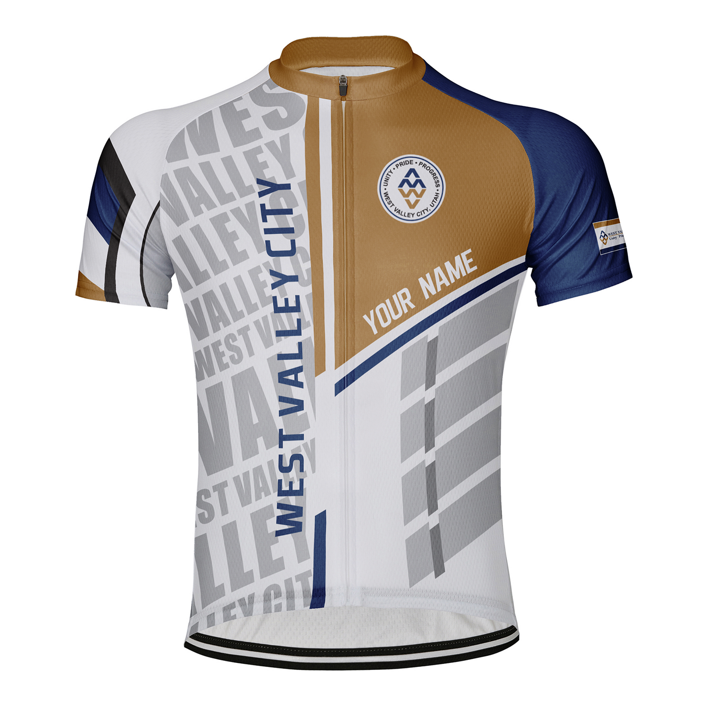 Customized West Valley City Men's Cycling Jersey Short Sleeve