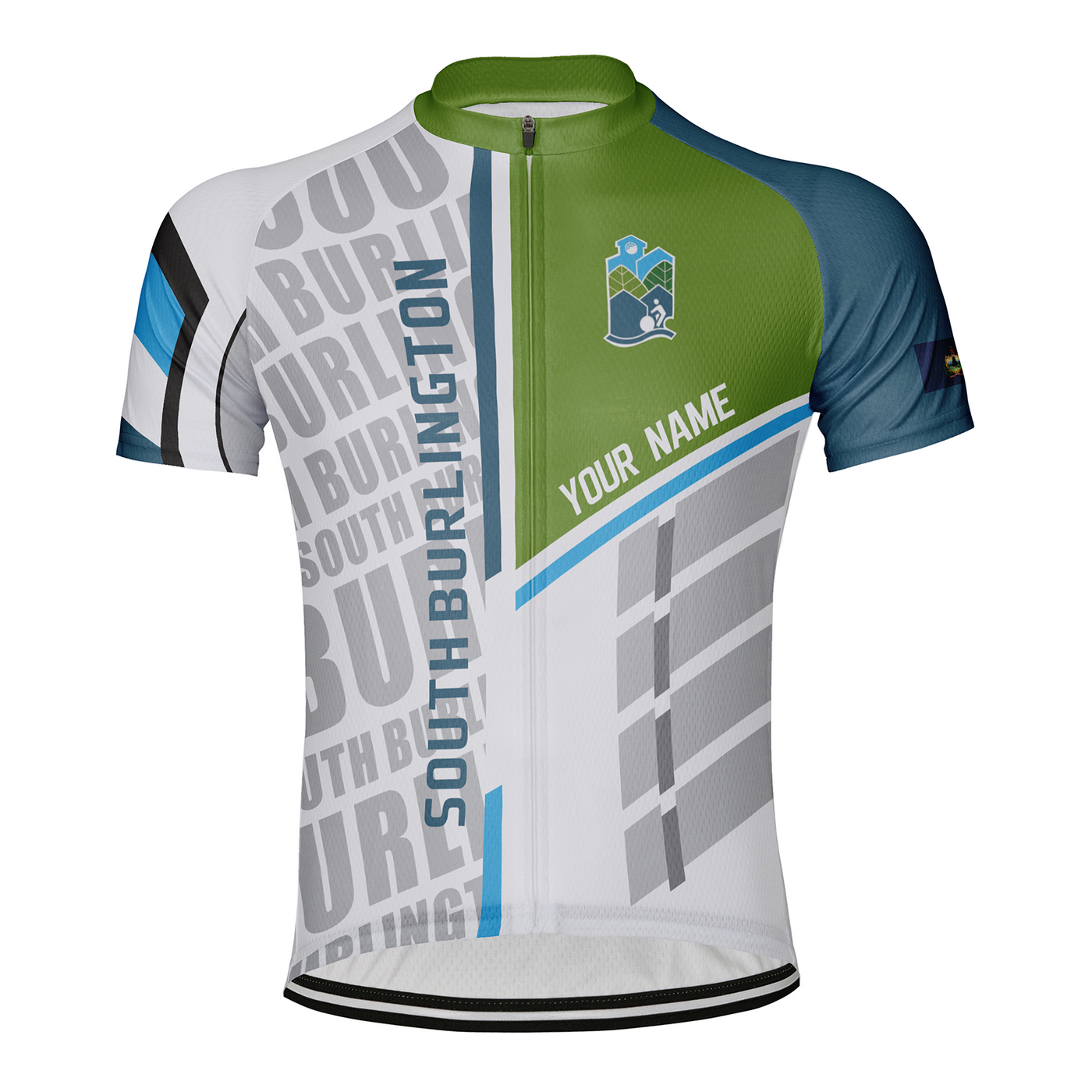 Customized South Burlington Men's Cycling Jersey Short Sleeve