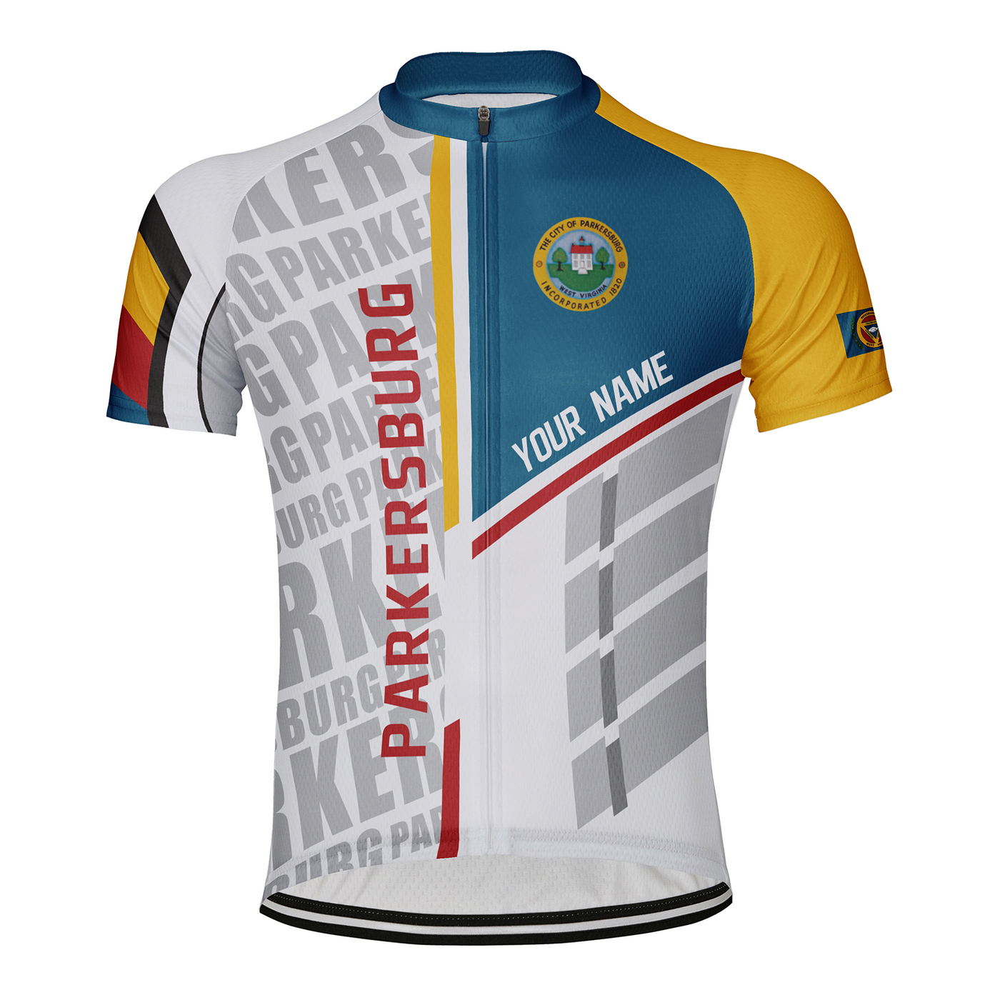 Customized Parkersburg Men's Cycling Jersey Short Sleeve