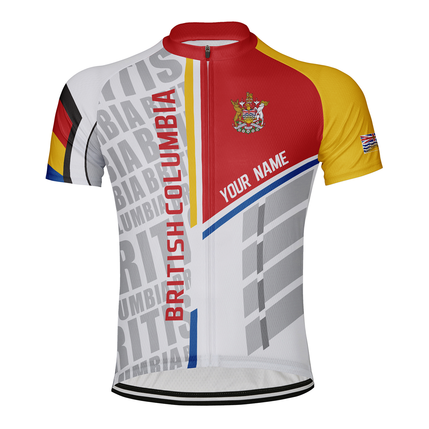 Customized British Columbia Men's Cycling Jersey Short Sleeve