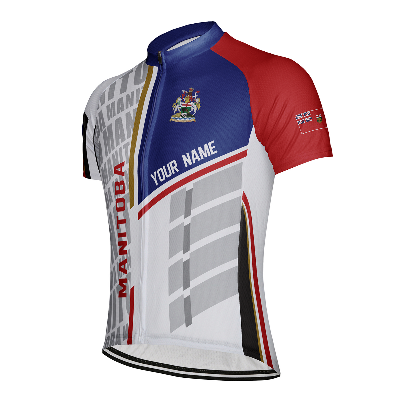 Customized Manitoba Men's Cycling Jersey Short Sleeve