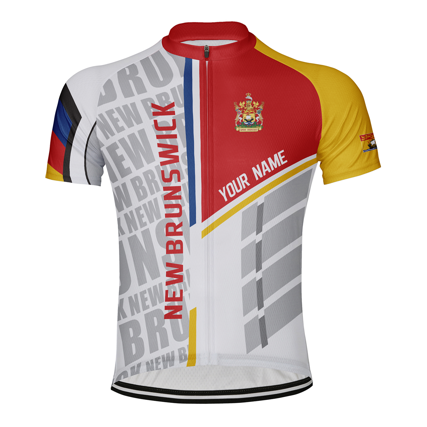 Customized New Brunswick Men's Cycling Jersey Short Sleeve