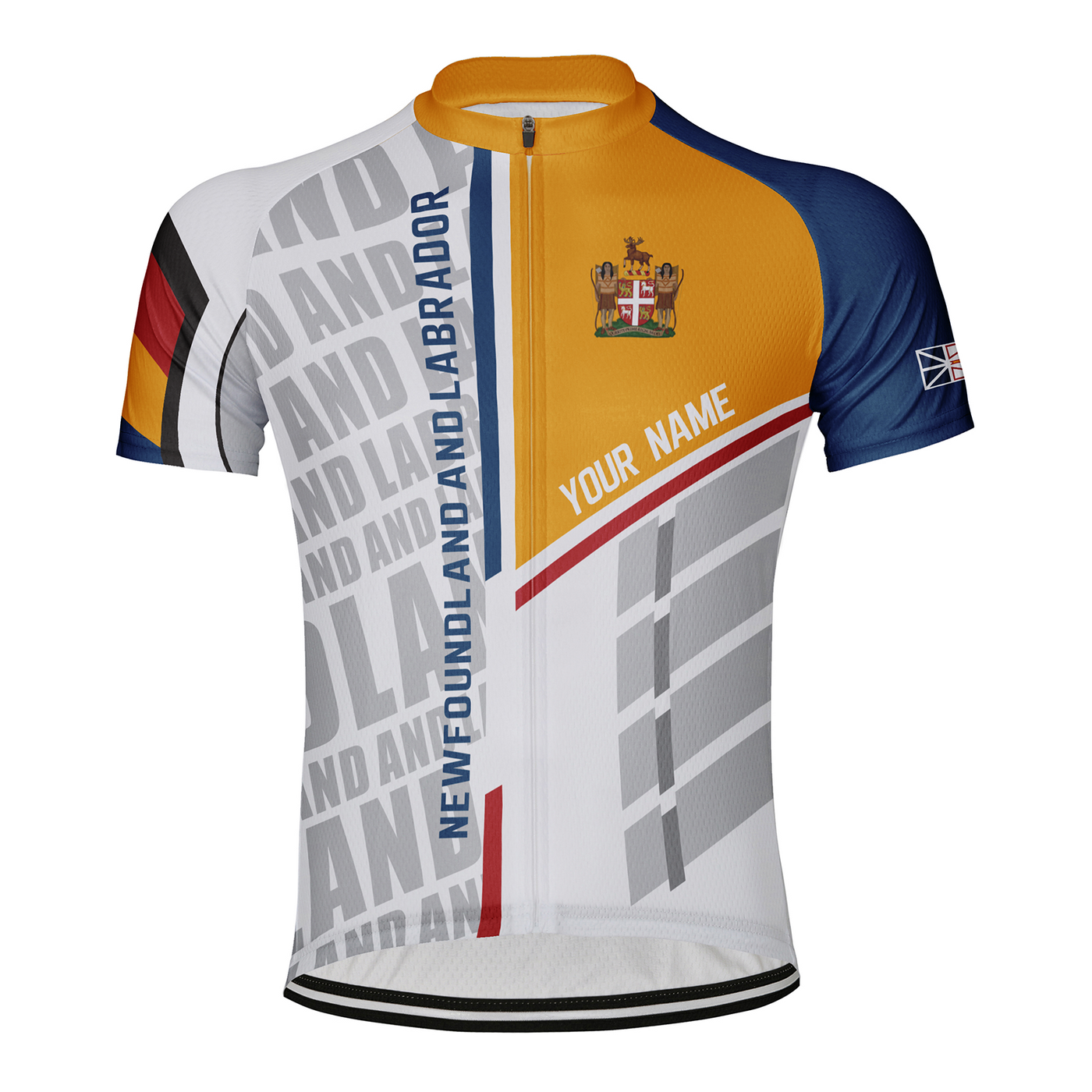 Customized Newfoundland and Labrador Men's Cycling Jersey Short Sleeve