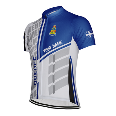 Customized Quebec Men's Cycling Jersey Short Sleeve
