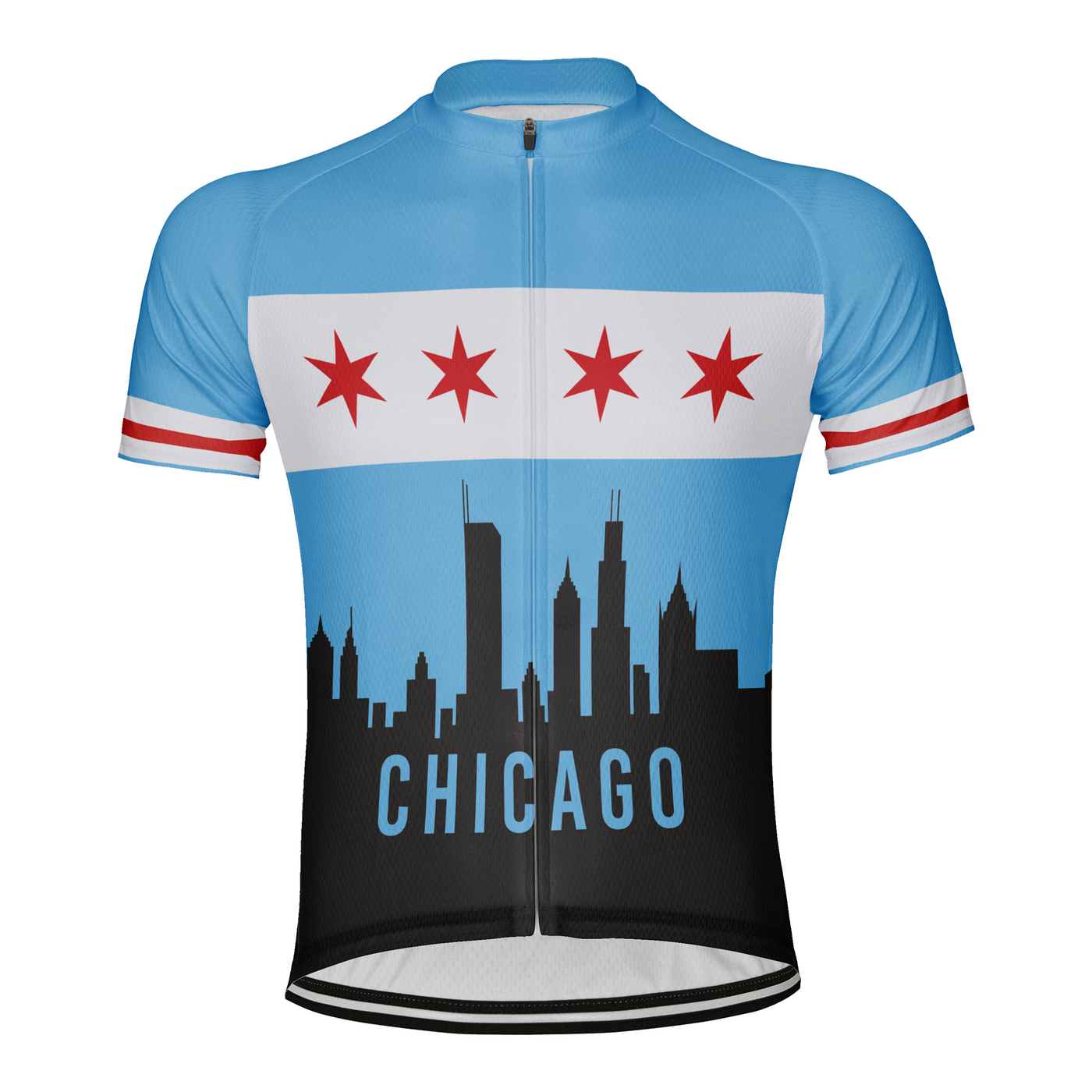 Customized Chicago Men's Cycling Jersey Short Sleeve