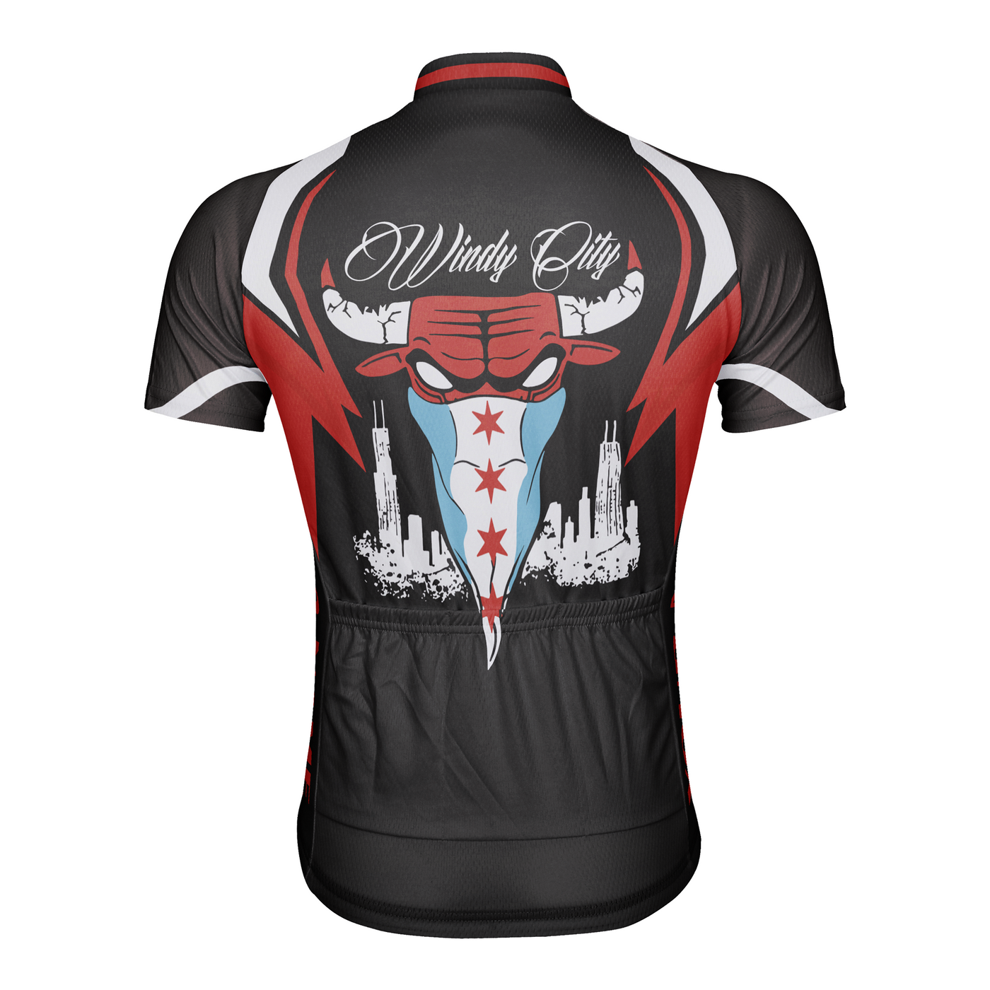 Customized Chicago Men's Cycling Jersey Short Sleeve
