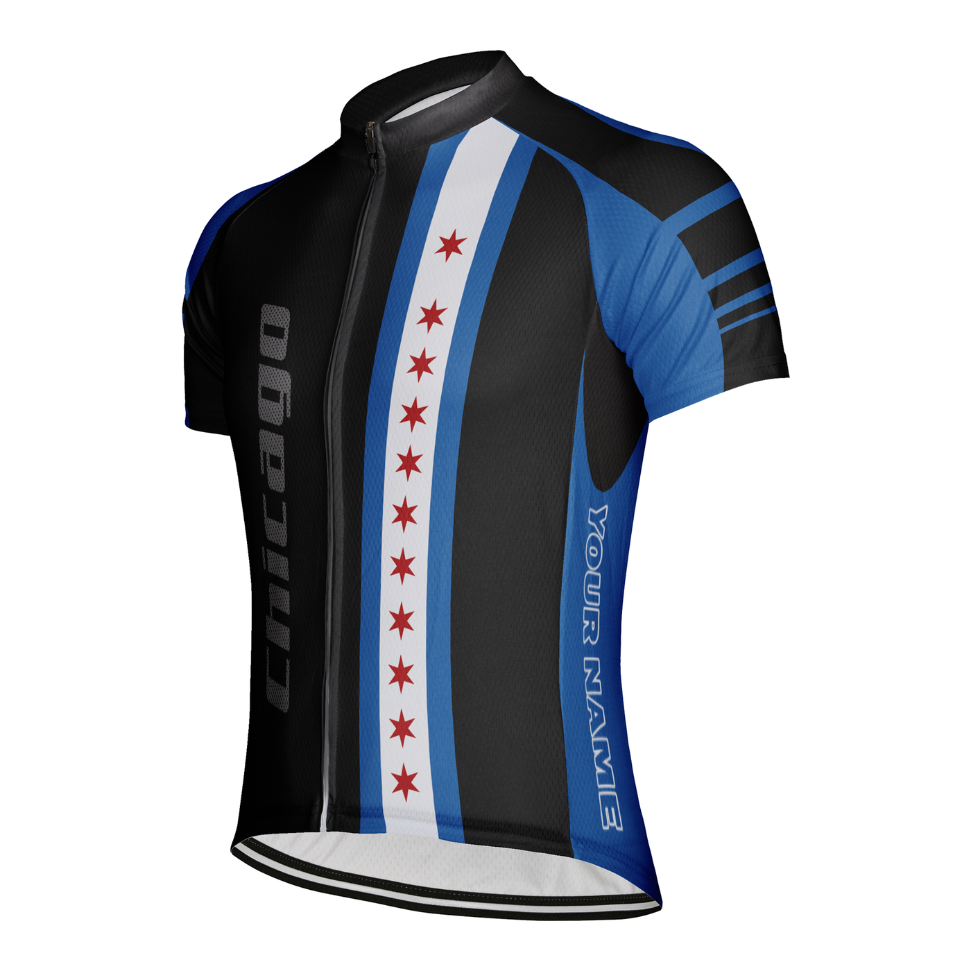 Customized Chicago Men's Cycling Jersey Short Sleeve