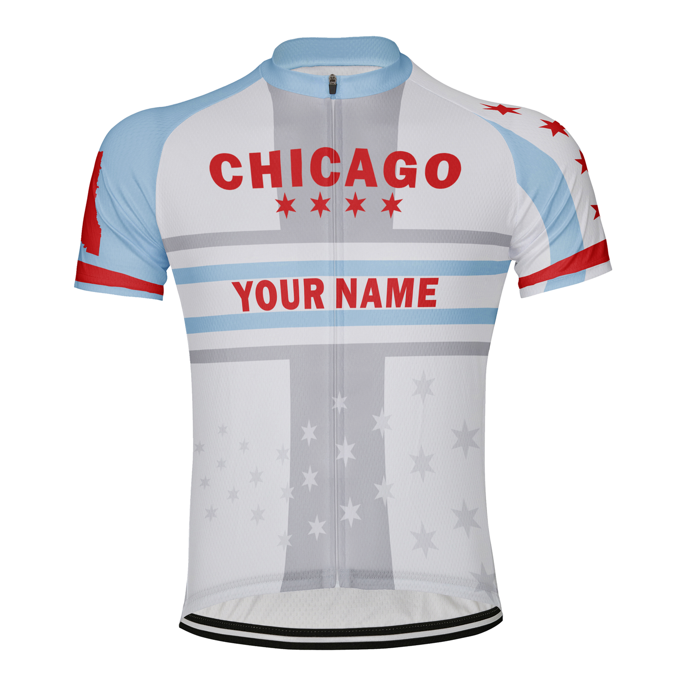 Customized Chicago Men's Cycling Jersey Short Sleeve