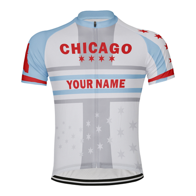 Customized Chicago Men's Cycling Jersey Short Sleeve