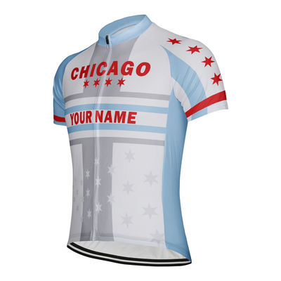 Customized Chicago Men's Cycling Jersey Short Sleeve
