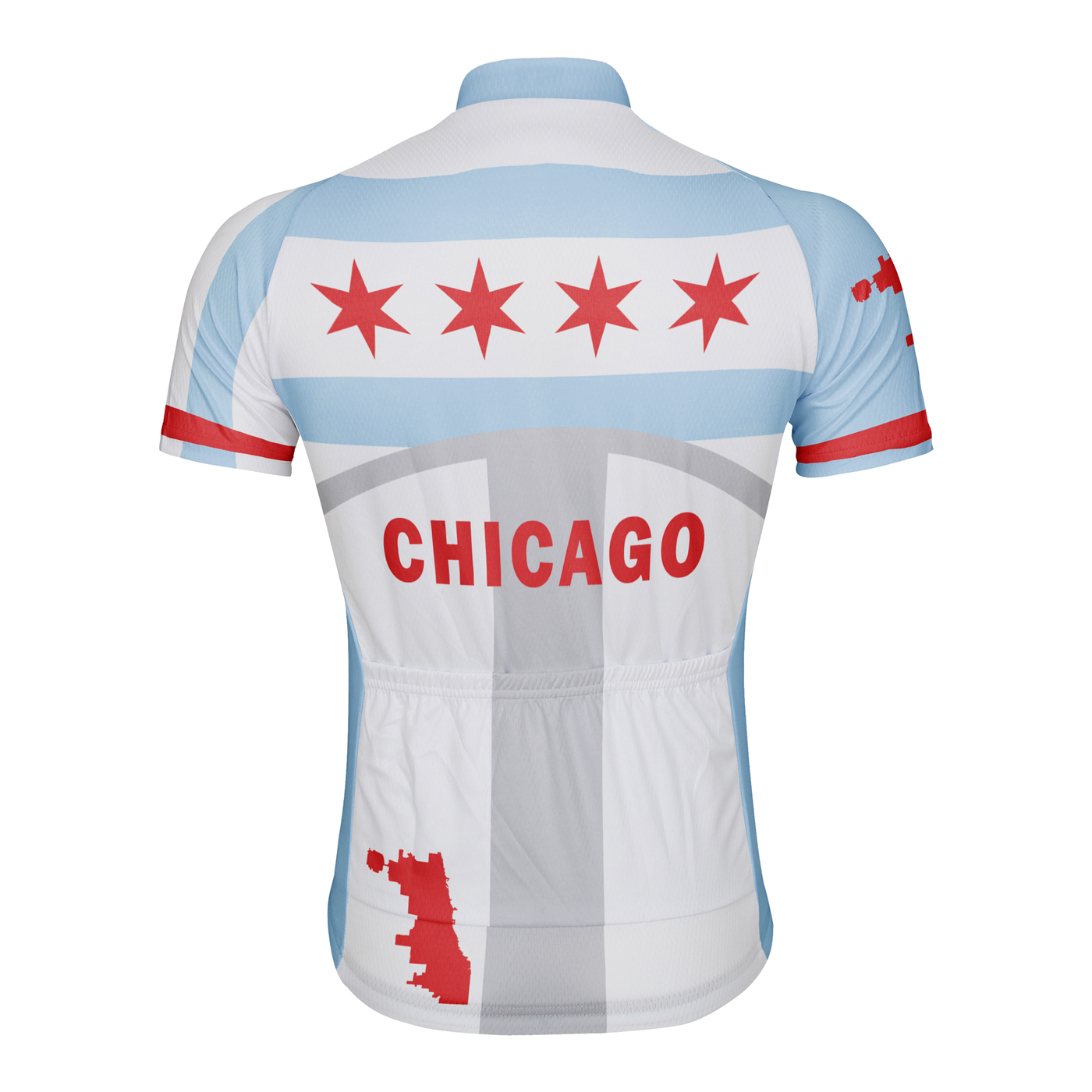 Customized Chicago Men's Cycling Jersey Short Sleeve