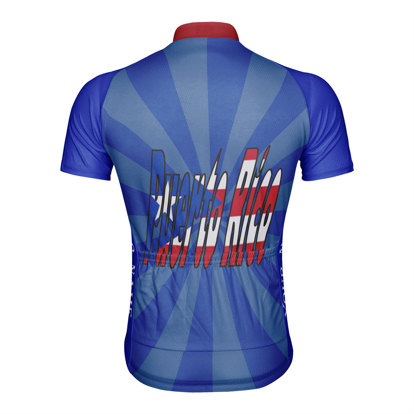 Customized Men's Puerto Rico Short Sleeve Cycling Jersey