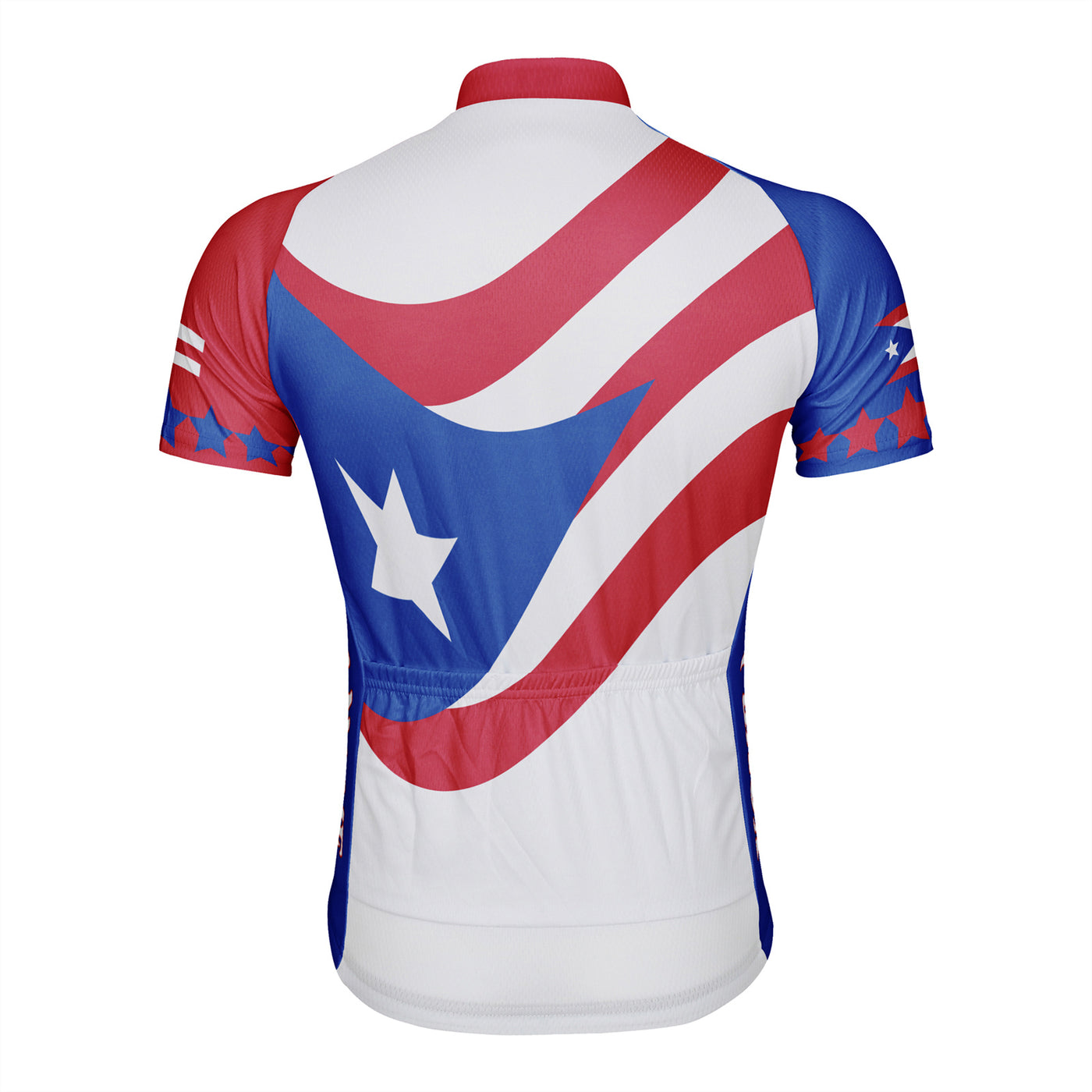 Customized Men's Puerto Rico Short Sleeve Cycling Jersey